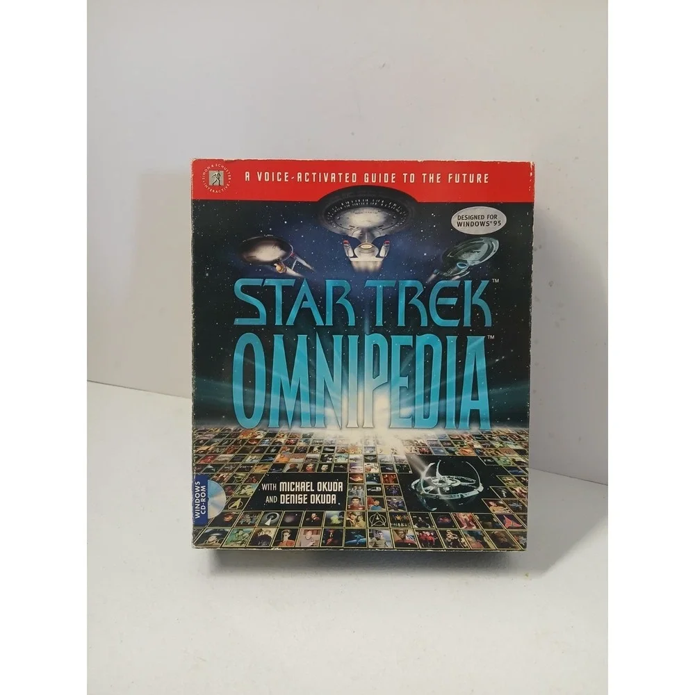2 interactive pc CD/ROMs Star Trek Omnipedia (sealed)‎ & STNG Technical Manual